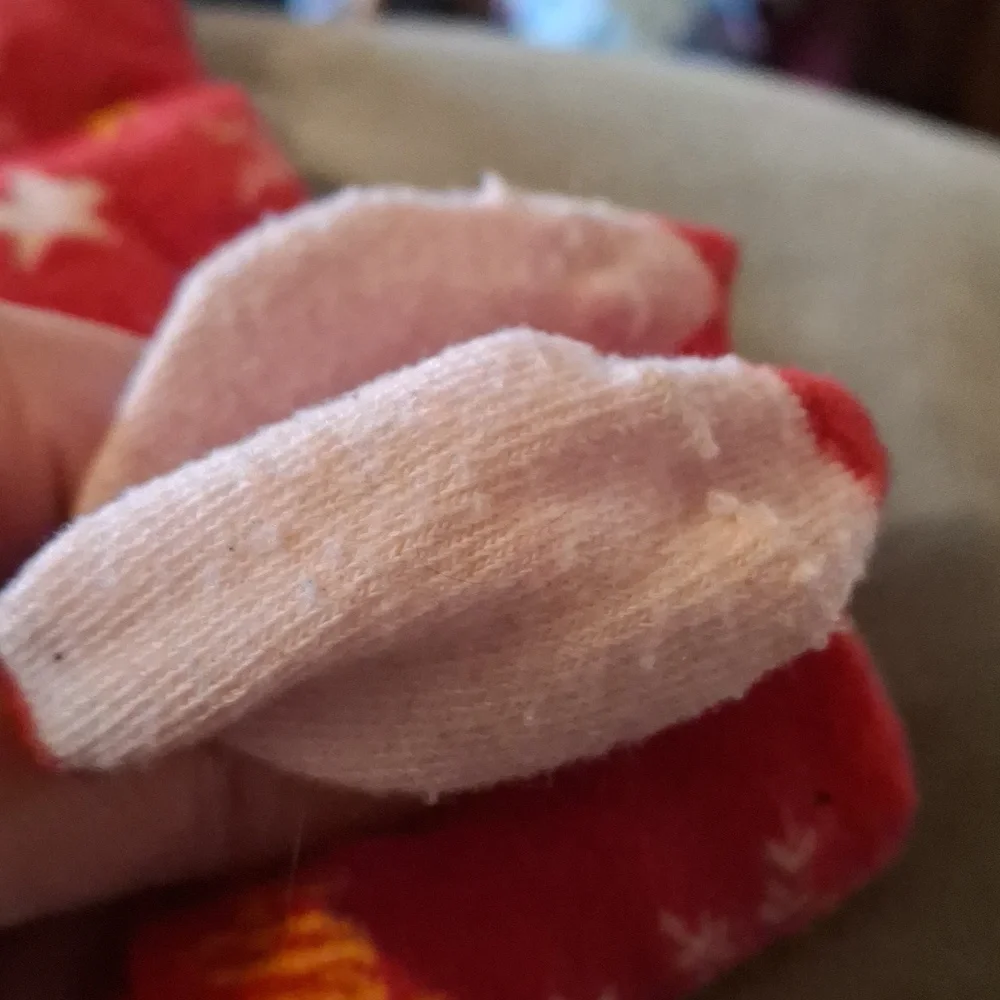 Charming Unicorn Tall Kids Socks - Red
